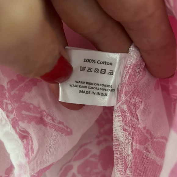 Locoli Lowcountry linens Cotton turtle tunic - Picture 4 of 5